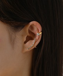 voov | メタルバー ハートデザイン イヤーカフ 2点セット(イヤーカフ)