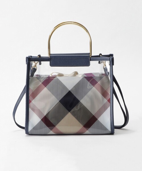 ブルーレーベルクレストブリッジ　2Wayバッグ　クリア　透明　ショルダーバッグ BLUE LABEL CRESTBRIDGE（ブルーレーベルクレストブリッジ）の