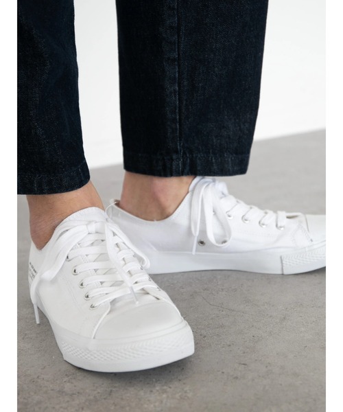 CRAFT STANDARD BOUTIQUE(クラフトスタンダードブティック)の「OR CANVAS SNEAKERS *◆(スニーカー・レディース・ブラック/オフホワイト・22.5cm/23.5cm/24.5cm/25.5cm/26.5cm/27.5cm)」の7枚目の写真