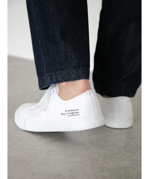 CRAFT STANDARD BOUTIQUE(クラフトスタンダードブティック)の「OR CANVAS SNEAKERS *◆(スニーカー・レディース・ブラック/オフホワイト・22.5cm/23.5cm/24.5cm/25.5cm/26.5cm/27.5cm)」の8枚目の写真