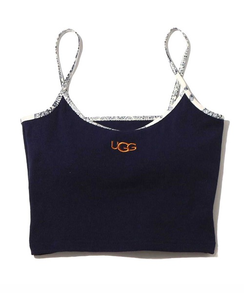 UGG（アグ）の「UGG@mos ペイズリー ロゴ刺繍 リブキャミ / アグ ペイズリーロゴシシュウ リブキャミ（キャミソール・レディース・ブラウン/ライトグレー/ネイビー・M/L）」の3枚目の写真