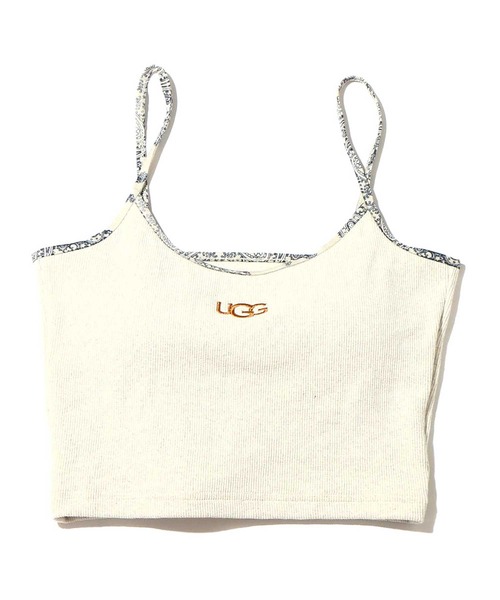 UGG（アグ）の「UGG@mos ペイズリー ロゴ刺繍 リブキャミ / アグ ペイズリーロゴシシュウ リブキャミ（キャミソール・レディース・ブラウン/ライトグレー/ネイビー・M/L）」の6枚目の写真