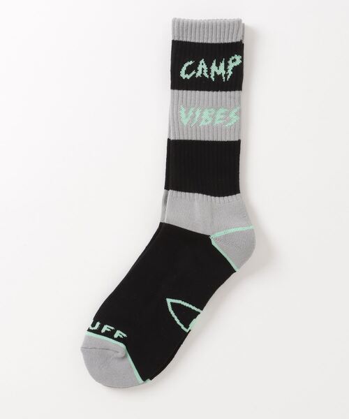 POLeR(ポーラー)の「WEB限定 POLER CAMP VIBES SOCK/ポーラー ソックス(ソックス/靴下・メンズ・ブラック/オリーブ/ホワイト/レッド/ライム/イエロー・FREE)」の3枚目の写真