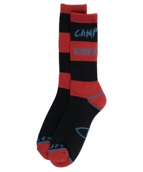 POLeR(ポーラー)の「WEB限定 POLER CAMP VIBES SOCK/ポーラー ソックス(ソックス/靴下・メンズ・ブラック/オリーブ/ホワイト/レッド/ライム/イエロー・FREE)」の6枚目の写真