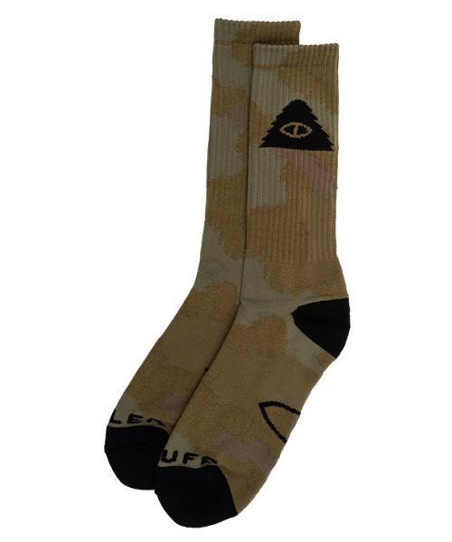 POLeR(ポーラー)の「WEB限定 POLER CAMP VIBES SOCK/ポーラー ソックス(ソックス/靴下・メンズ・ブラック/オリーブ/ホワイト/レッド/ライム/イエロー・FREE)」の4枚目の写真