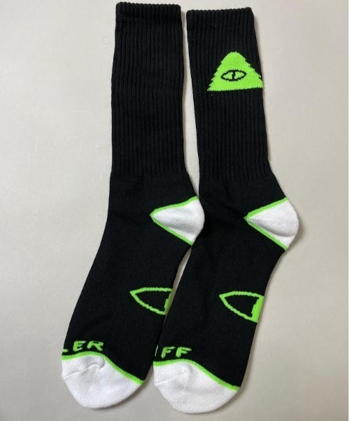 POLeR(ポーラー)の「WEB限定 POLER CAMP VIBES SOCK/ポーラー ソックス(ソックス/靴下・メンズ・ブラック/オリーブ/ホワイト/レッド/ライム/イエロー・FREE)」の13枚目の写真