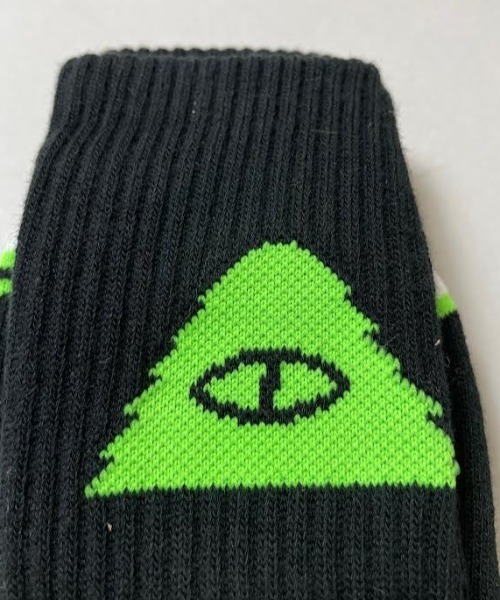 POLeR(ポーラー)の「WEB限定 POLER CAMP VIBES SOCK/ポーラー ソックス(ソックス/靴下・メンズ・ブラック/オリーブ/ホワイト/レッド/ライム/イエロー・FREE)」の12枚目の写真
