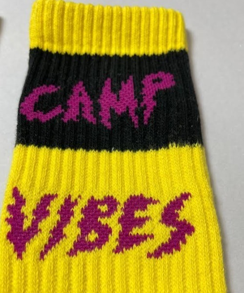 POLeR(ポーラー)の「WEB限定 POLER CAMP VIBES SOCK/ポーラー ソックス(ソックス/靴下・メンズ・ブラック/オリーブ/ホワイト/レッド/ライム/イエロー・FREE)」の10枚目の写真
