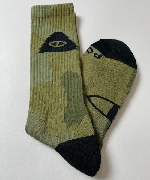 POLeR(ポーラー)の「WEB限定 POLER CAMP VIBES SOCK/ポーラー ソックス(ソックス/靴下・メンズ・ブラック/オリーブ/ホワイト/レッド/ライム/イエロー・FREE)」の19枚目の写真