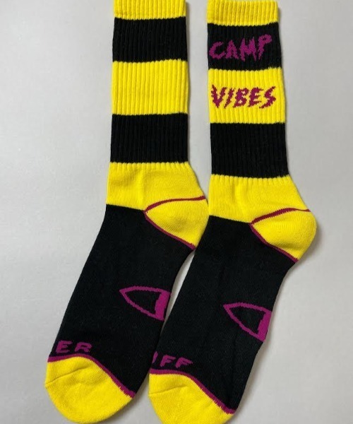 POLeR(ポーラー)の「WEB限定 POLER CAMP VIBES SOCK/ポーラー ソックス(ソックス/靴下・メンズ・ブラック/オリーブ/ホワイト/レッド/ライム/イエロー・FREE)」の21枚目の写真