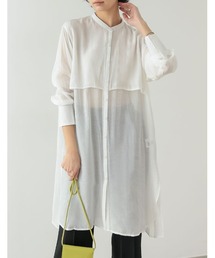 Re:EDIT | 2WAYスリーブアウトシアーシャツチュニック(シャツ/ブラウス)