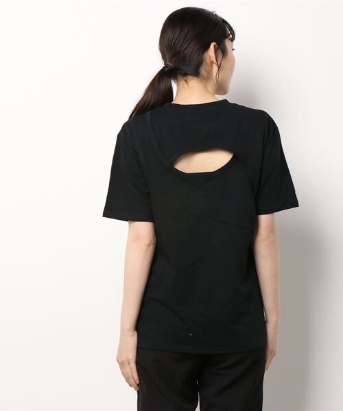 DONOBAN(ドノバン)の「バックデザインTee(Tシャツ/カットソー・レディース・ホワイト/ブラック/ベージュ/ライトピンク・F)」の6枚目の写真