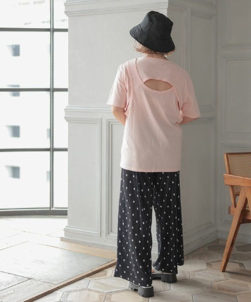 DONOBAN(ドノバン)の「バックデザインTee(Tシャツ/カットソー・レディース・ホワイト/ブラック/ベージュ/ライトピンク・F)」の10枚目の写真
