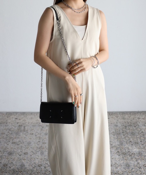 sakishimatokyo（サキシマトーキョー）の「２WAYロンパース（サロペット/オーバーオール・レディース・ライトグレー/ブラック/ホワイト系/ネイビー・FREE）」の12枚目の写真