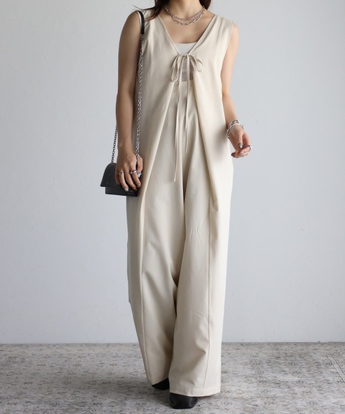 sakishimatokyo（サキシマトーキョー）の「２WAYロンパース（サロペット/オーバーオール・レディース・ライトグレー/ブラック/ホワイト系/ネイビー・FREE）」の14枚目の写真