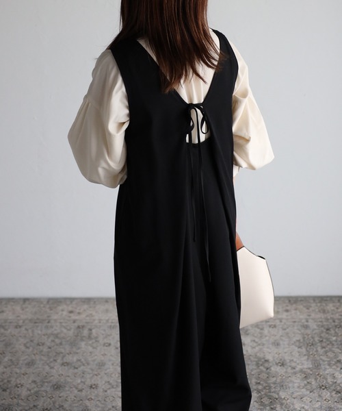 sakishimatokyo（サキシマトーキョー）の「２WAYロンパース（サロペット/オーバーオール・レディース・ライトグレー/ブラック/ホワイト系/ネイビー・FREE）」の22枚目の写真