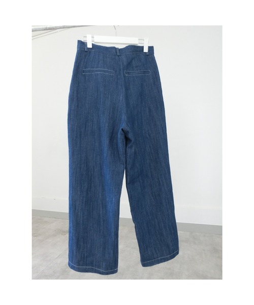 ulu（ウル）の「Linen denim wide pants（デニムパンツ・レディース・ブルー・FREE）」の15枚目の写真