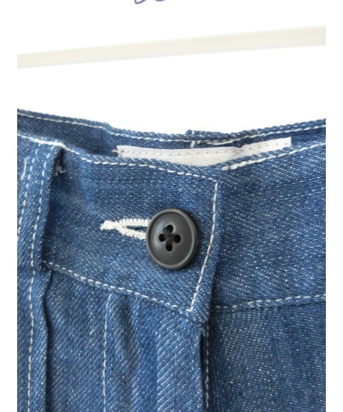 ulu（ウル）の「Linen denim wide pants（デニムパンツ・レディース・ブルー・FREE）」の17枚目の写真