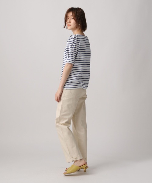 A part by(アパートバイ)の「カタパフボーダーカットソー5S 285250(Tシャツ/カットソー・レディース・ブラック/ブルー/グリーン・FREE)」の14枚目の写真