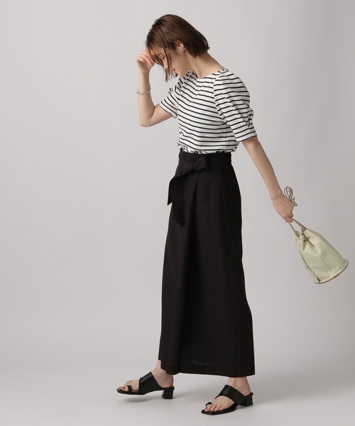 A part by(アパートバイ)の「カタパフボーダーカットソー5S 285250(Tシャツ/カットソー・レディース・ブラック/ブルー/グリーン・FREE)」の17枚目の写真