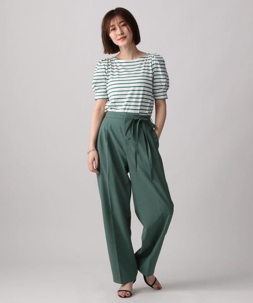 A part by(アパートバイ)の「カタパフボーダーカットソー5S 285250(Tシャツ/カットソー・レディース・ブラック/ブルー/グリーン・FREE)」の15枚目の写真