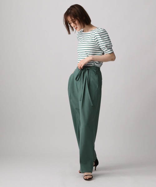 A part by(アパートバイ)の「カタパフボーダーカットソー5S 285250(Tシャツ/カットソー・レディース・ブラック/ブルー/グリーン・FREE)」の21枚目の写真