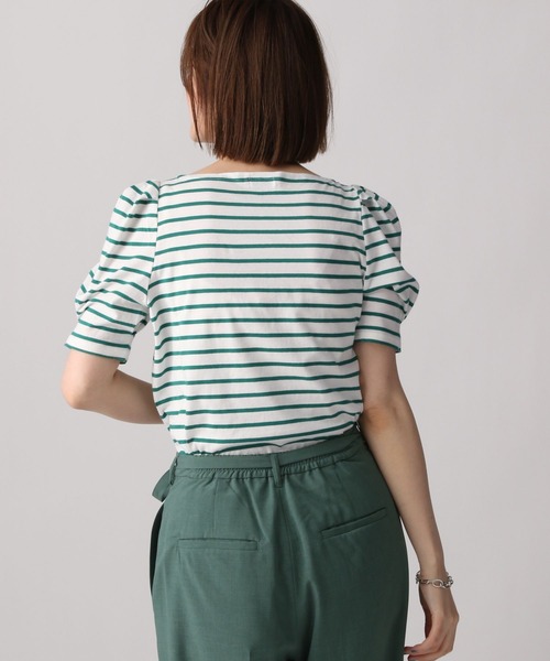 A part by(アパートバイ)の「カタパフボーダーカットソー5S 285250(Tシャツ/カットソー・レディース・ブラック/ブルー/グリーン・FREE)」の18枚目の写真