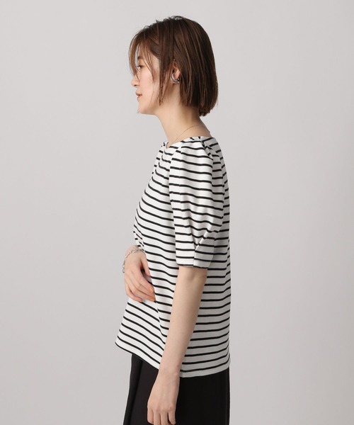 A part by(アパートバイ)の「カタパフボーダーカットソー5S 285250(Tシャツ/カットソー・レディース・ブラック/ブルー/グリーン・FREE)」の12枚目の写真