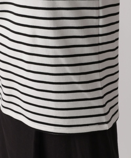 A part by(アパートバイ)の「カタパフボーダーカットソー5S 285250(Tシャツ/カットソー・レディース・ブラック/ブルー/グリーン・FREE)」の22枚目の写真