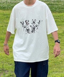 kutir | ヴィンテージライクダルメシアンプリントTシャツ(Tシャツ/カットソー)