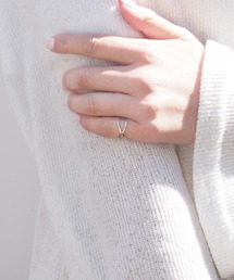 mille blanc（ミルブラン）の「【日本製】シンプルピンキーリング（リング）」