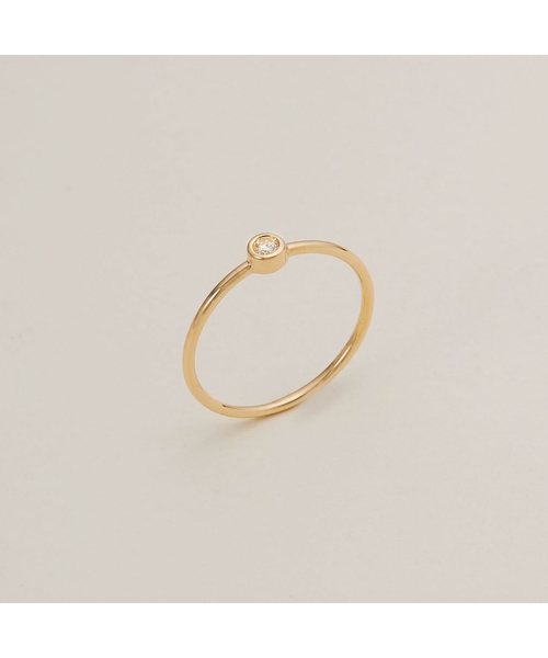 COCOSHNIK(ココシュニック)の「K10ダイヤモンド フクリン リング(リング・レディース・アイボリー系・10号/12号/14号)」の8枚目の写真