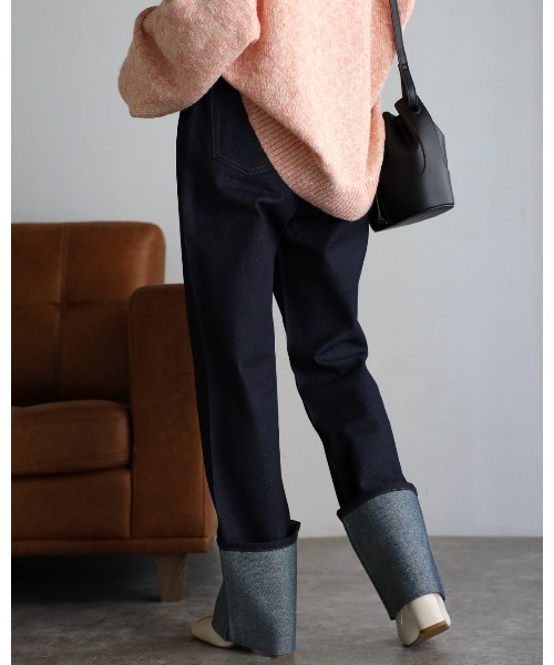 sakishimatokyo（サキシマトーキョー）の「ロールアップストレートデニム（デニムパンツ・レディース・ブラック/インディゴブルー/ライトブルー/グレー/オフホワイト・M/L）」の20枚目の写真