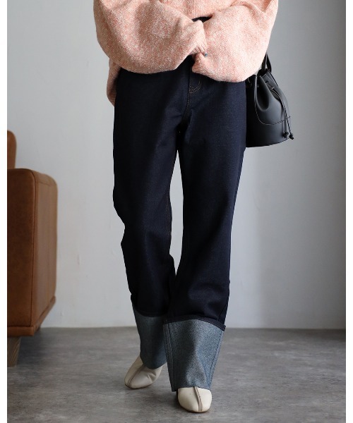 sakishimatokyo（サキシマトーキョー）の「ロールアップストレートデニム（デニムパンツ・レディース・ブラック/インディゴブルー/ライトブルー/グレー/オフホワイト・M/L）」の19枚目の写真