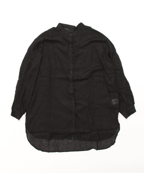 KOBE LETTUCE（コウベレタス）の「コットン100％シアービッグシャツチュニック（シャツ/ブラウス・レディース・モカ/オフホワイト/ピンク/パープル/オレンジ/ブラック・FREE）」の11枚目の写真