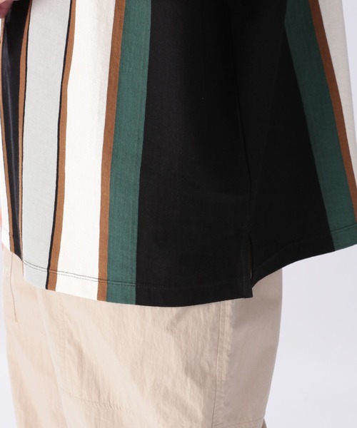 niko and...（ニコアンド）の「アシメストライプポロプルオーバー（ポロシャツ・メンズ・オフホワイト/ブラック/ベージュ/グリーン・MEDIUM/LARGE）」の15枚目の写真