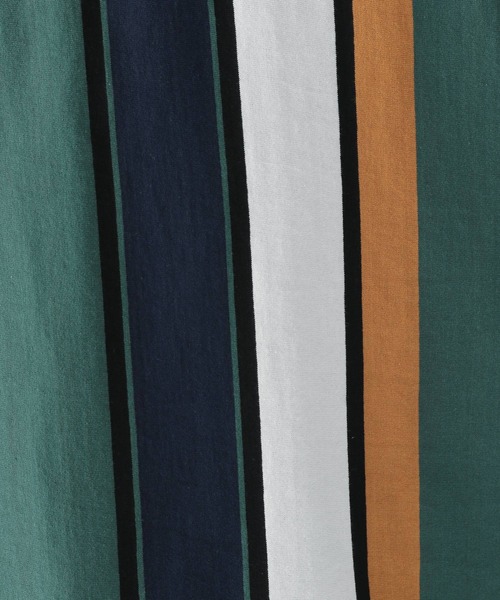 niko and...（ニコアンド）の「アシメストライプポロプルオーバー（ポロシャツ・メンズ・オフホワイト/ブラック/ベージュ/グリーン・MEDIUM/LARGE）」の9枚目の写真