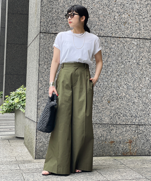 AP STUDIO（エーピーストゥディオ）の「SCENTOF ポプリンパンツ（その他パンツ・レディース・ブラック/カーキ・40/36/38）」の5枚目の写真