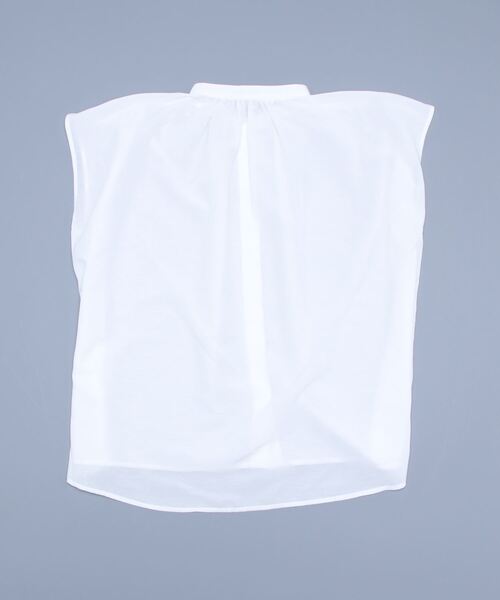 Lugnoncure（ルノンキュール）の「イージーケア（しわになりにくい）ギャザーブラウス（シャツ/ブラウス・レディース・ブラック/パープル/オフホワイト・ﾌﾘ-）」の4枚目の写真