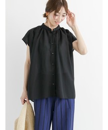 イージーケア（しわになりにくい）ギャザーブラウス