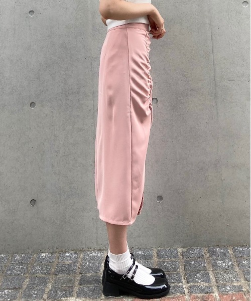 Crea titty&Co. PETIT(クレアティティーアンドコープチ)の「【Crea titty&Co. PETIT】スリットペンシルスカート(スカート・レディース・ピンク・FREE)」の3枚目の写真