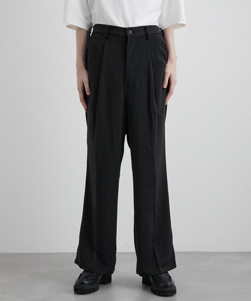 JUNRED（ジュンレッド）の「スローテックワイドフレアパンツ（スラックス・メンズ・ブラック/ベージュ系その他/グリーン系その他・S/M/L）」の16枚目の写真