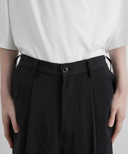 JUNRED（ジュンレッド）の「スローテックワイドフレアパンツ（スラックス・メンズ・ブラック/ベージュ系その他/グリーン系その他・S/M/L）」の19枚目の写真