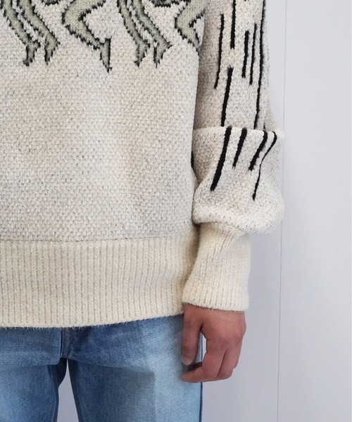 TOGA VIRILIS（トーガ ビリリース）の「TOGA VIRILIS Jaquard knit pullover（ニット/セーター・メンズ・ホワイト・46/48）」の5枚目の写真