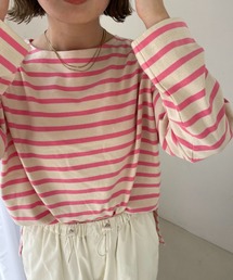 LOWRYS FARM | バスクボーダーロングＴシャツ　295875(Tシャツ/カットソー)