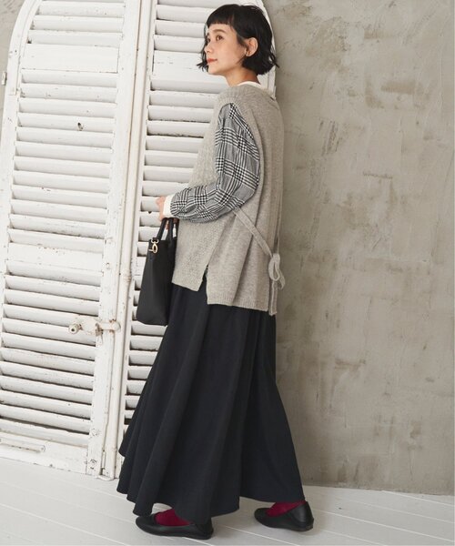 LBC（エルビーシー）の「ウール混バックシャンベスト（ベスト・レディース・ライトグレー/ブラック/グレー/グリーン・M/L）」の18枚目の写真