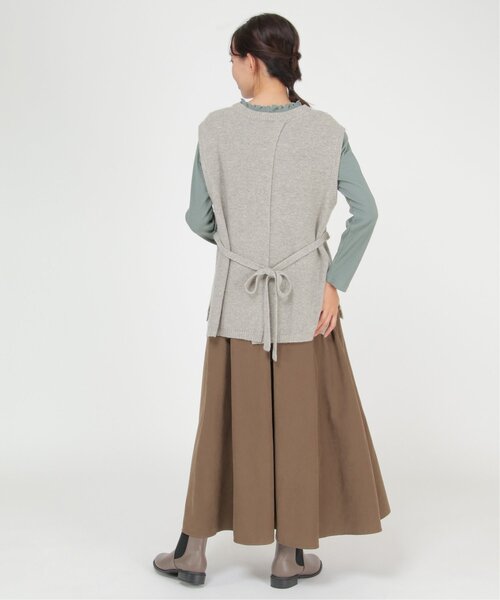 LBC（エルビーシー）の「ウール混バックシャンベスト（ベスト・レディース・ライトグレー/ブラック/グレー/グリーン・M/L）」の20枚目の写真