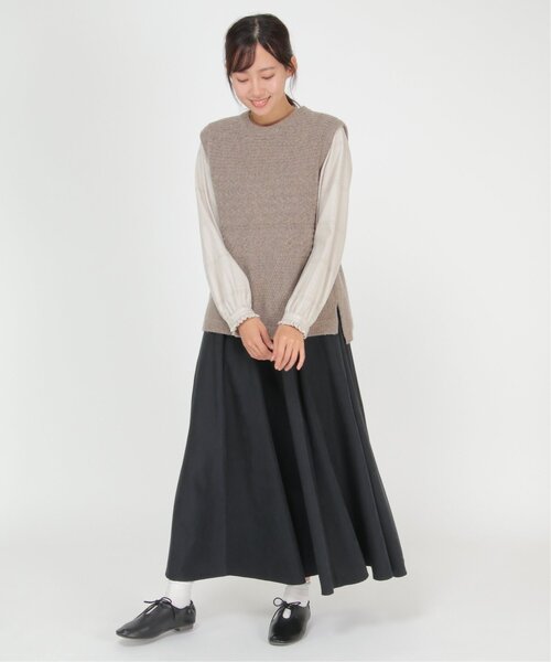 LBC（エルビーシー）の「ウール混バックシャンベスト（ベスト・レディース・ライトグレー/ブラック/グレー/グリーン・M/L）」の21枚目の写真