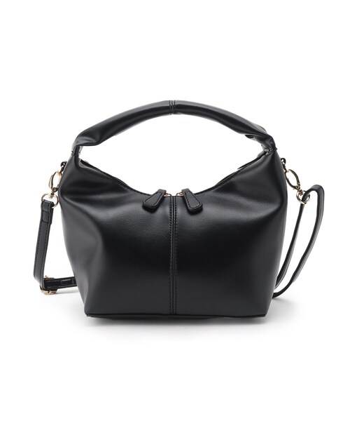 SHOO・LA・RUE（シューラルー）の「◆【2WAY】ラウンドトートバッグ（トートバッグ・レディース・サンドベージュ/ブラック・00）」の2枚目の写真