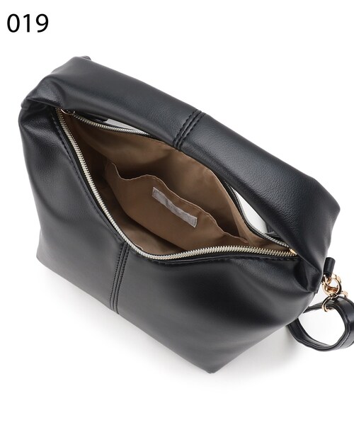 SHOO・LA・RUE（シューラルー）の「◆【2WAY】ラウンドトートバッグ（トートバッグ・レディース・サンドベージュ/ブラック・00）」の7枚目の写真